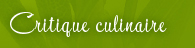 Critique culinaire